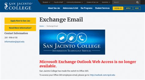 sjcd.edu email
